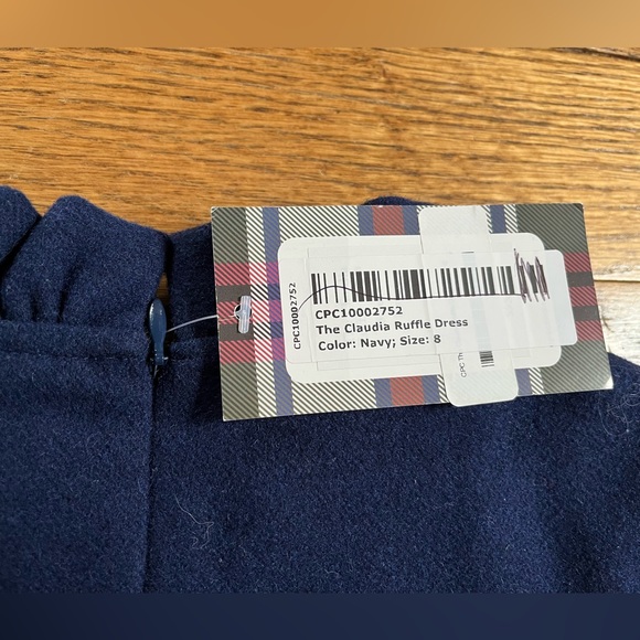 Classic Prep Childrenswear Girl’s Claudia Ruffle-Collar Shift Dress - Picture 6 of 14